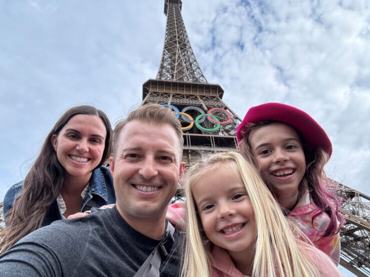 The Gavins at the Eiffel Tower Paris