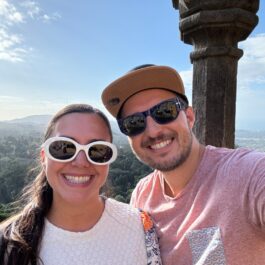 Views from the top of Pena Palace in Sintra Portugal