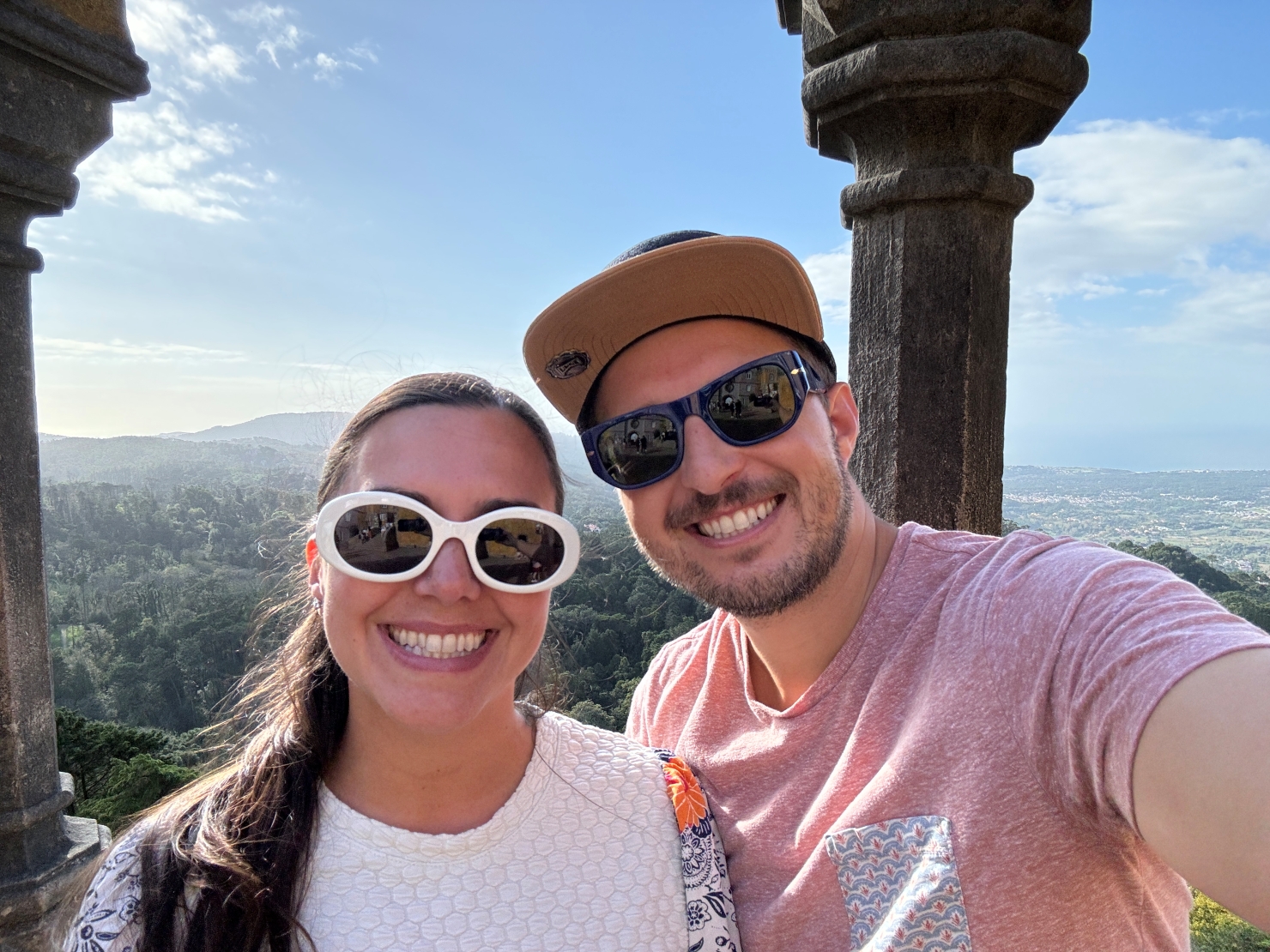 Views from the top of Pena Palace in Sintra Portugal