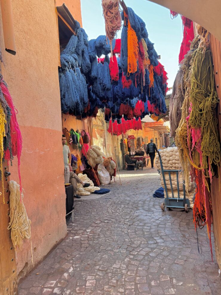 Alleyway of medina in Marrakech Morocco