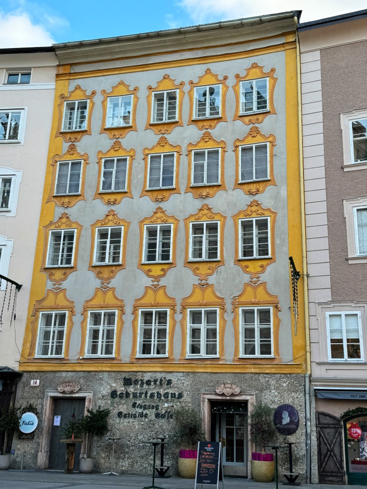 Mozart's birthplace in Salzburg, Austria