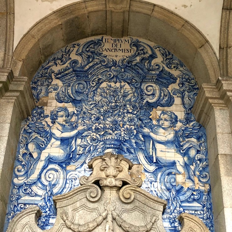 Azulejo mural in Porto, Portugal