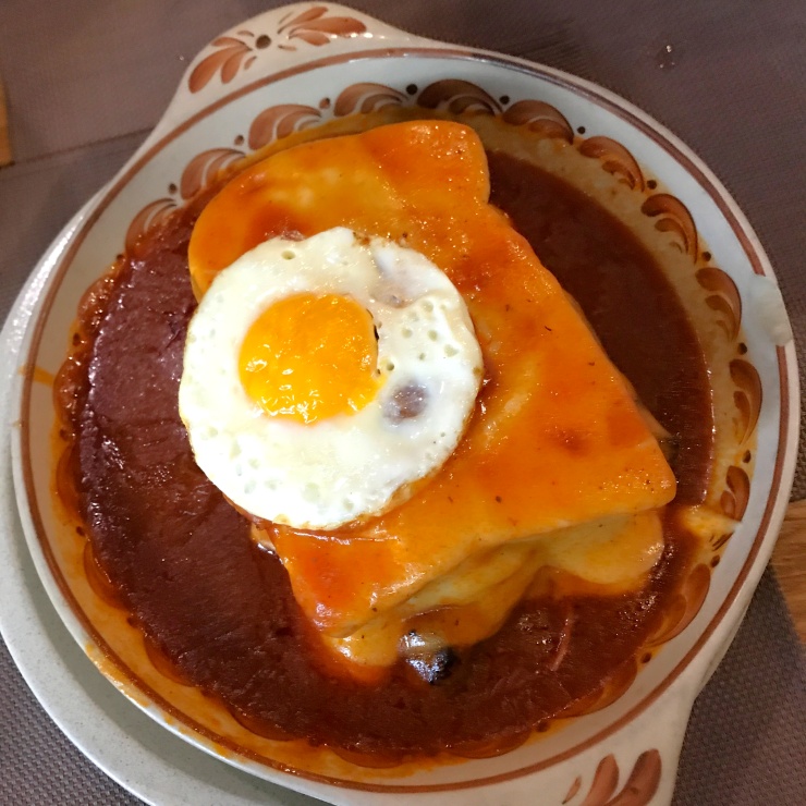 The Francesinha sandwich at Brasão in Porto, Portugal